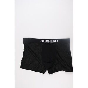 Boxhero Mens Underwear Mesh Performance Boxer Briefs Black Solid Large Excellent